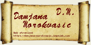 Damjana Morokvašić vizit kartica